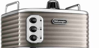 DeLonghi Scultura Traditional Barista Pump Espresso Machine Top