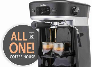 Breville All-in-One Coffee House, Espresso, Filter and Pods Coffee Machine