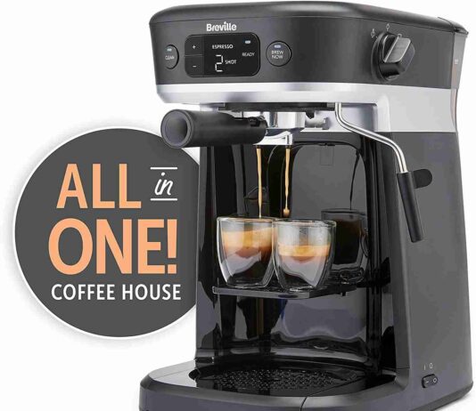 Breville All in One Coffee House Espresso Filter and Pods Coffee Machine