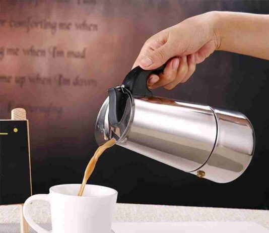 Fantasy Opus Stainless Steel Moka Espresso Coffee Maker