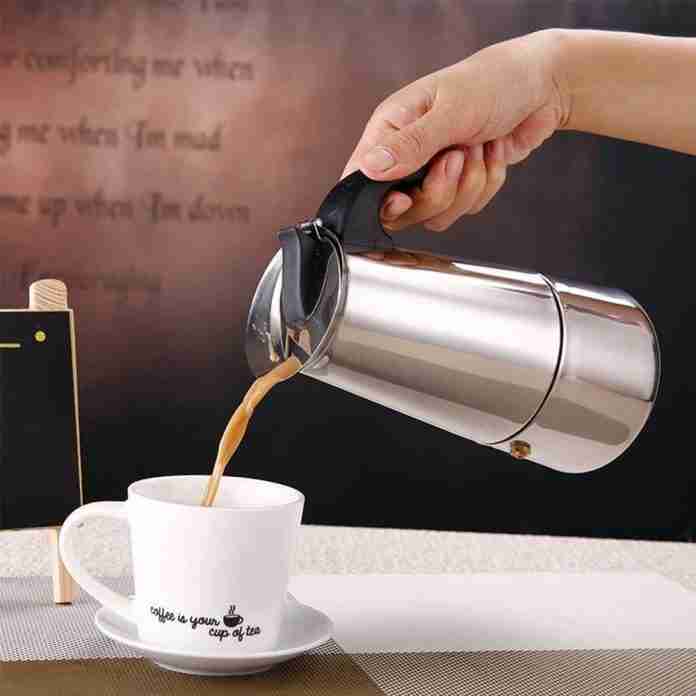 Fantasy Opus Stainless Steel Moka Espresso Coffee Maker