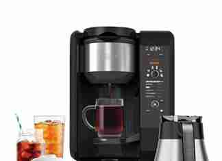 Ninja CP307 Hot and Cold Brewed System, Auto-iQ Tea and Coffee Maker with 6 Brew Sizes, 5 Brew Styles, Frother, Coffee & Tea Baskets with Thermal Carafe