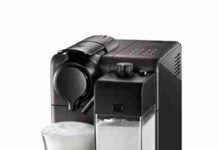 Nespresso Lattissima Touch Original Espresso Machine with Milk Frother by De'Longhi, Black