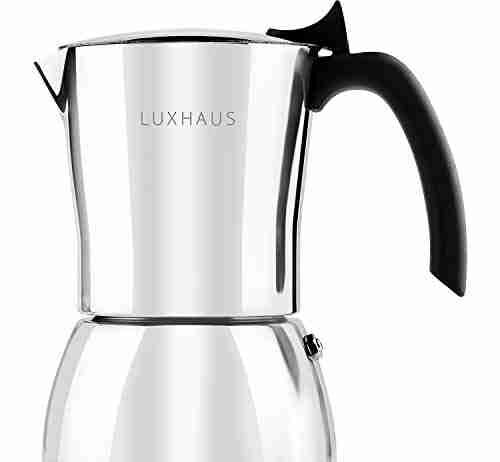 luxhaus stovetop espresso maker 6 cup moka pot coffee maker 100