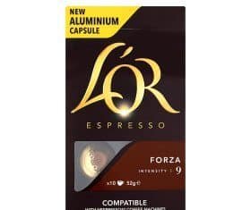 lor espresso forza intensity 9 nespresso compatible coffee capsules