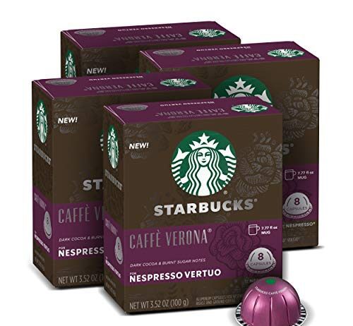 starbucks capsules for nespresso vertuo machines dark roast caff verona