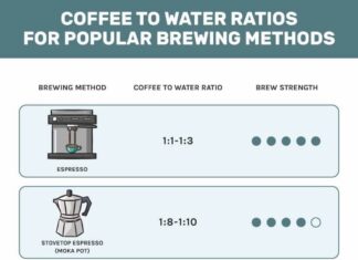 whats the coffee to water ratio for a perfect brew