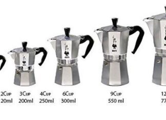 how many cups does a 6 cup bialetti make