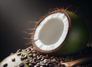 coconut milk coffee subtle sweetness texture