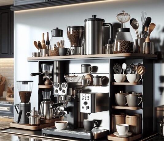 coffee brewing stands for counter organization