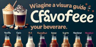 coffee flavoring syrups to sweeten drinks