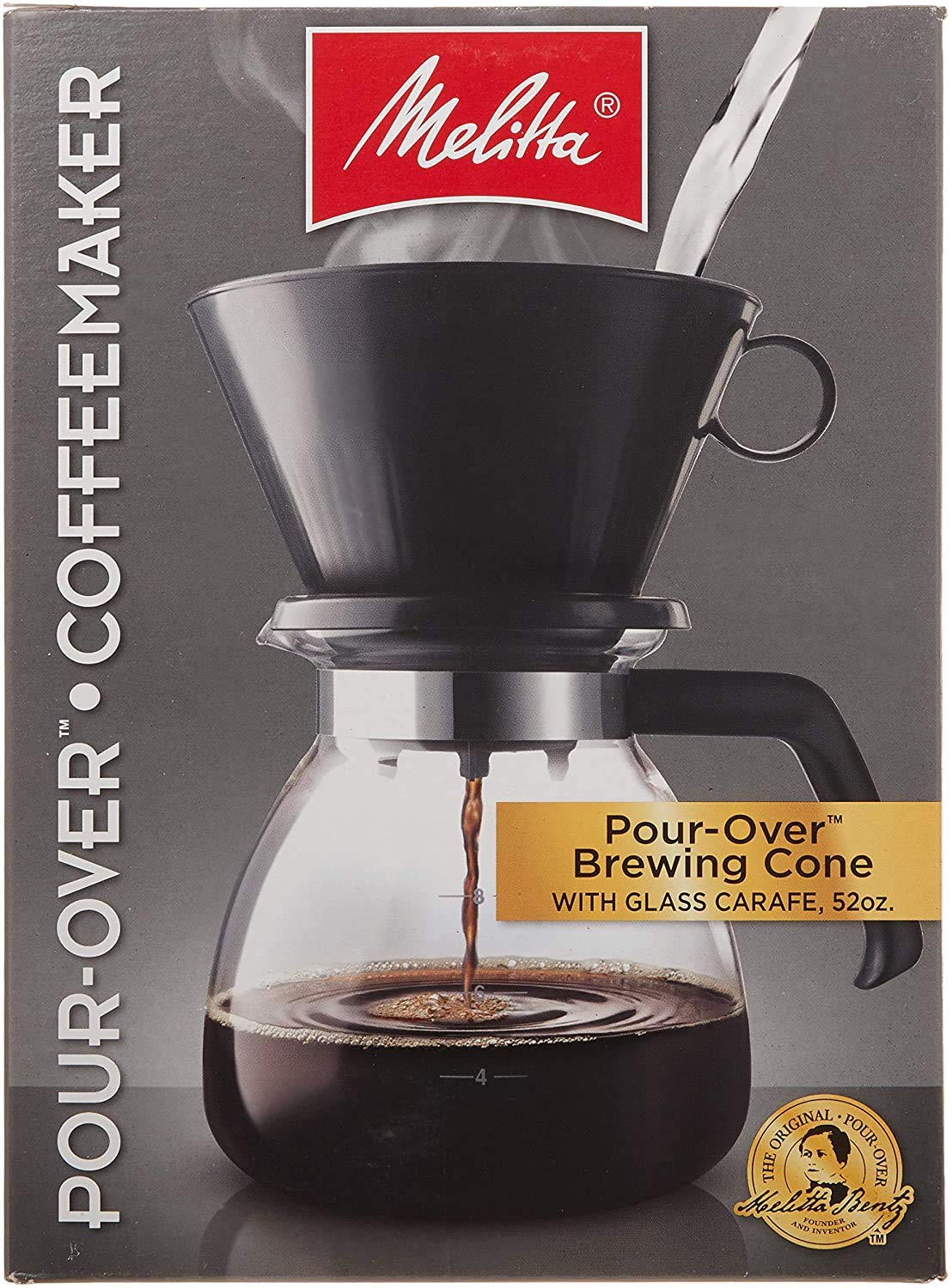 Melitta - Pour-Over Coffee Brewer With Glass Carafe