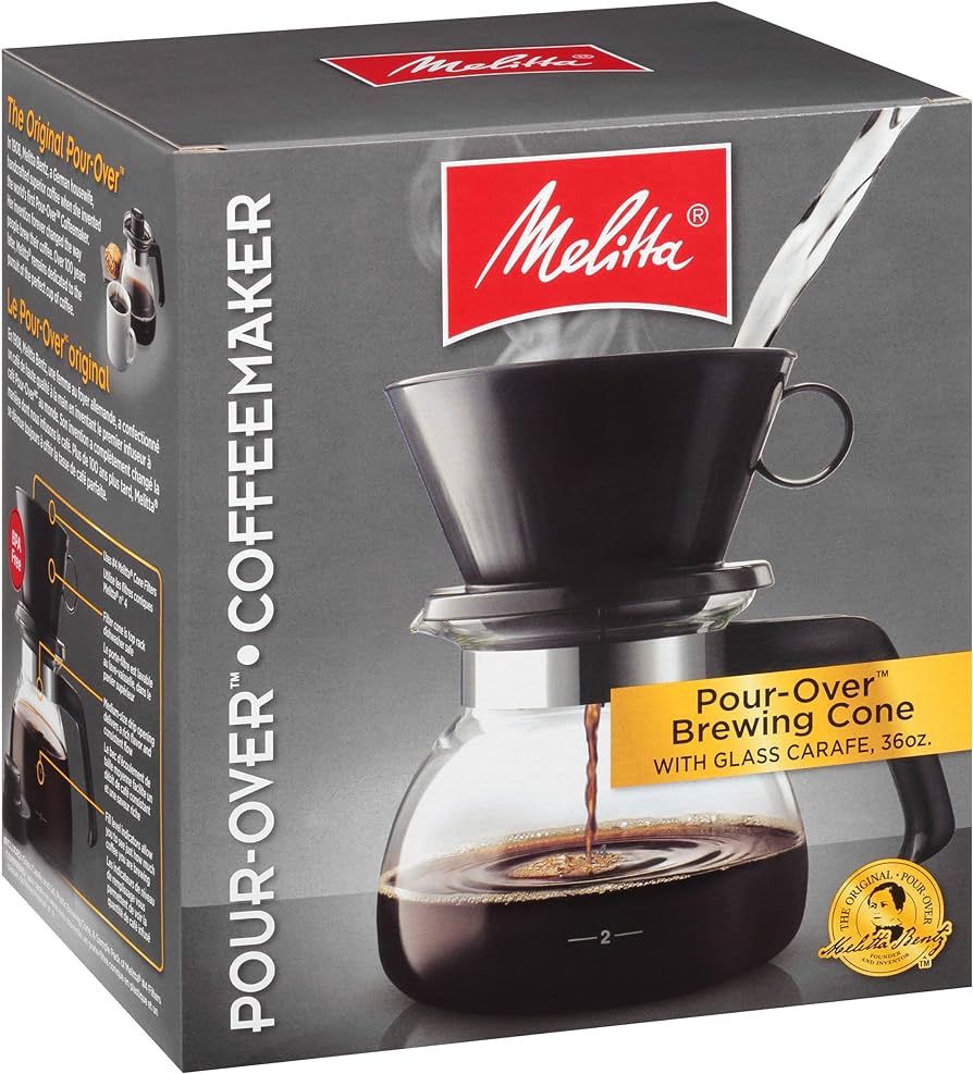 Melitta - Pour-Over Coffee Brewer With Glass Carafe