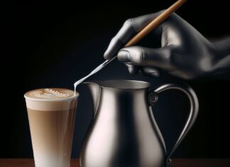 milk steaming pitchers for latte art