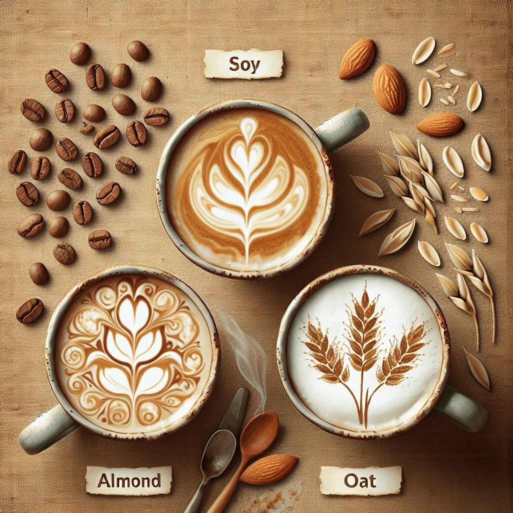 Non-Dairy Milk - Soy, Almond, Oat For Lactose-Free Coffee