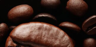 nutty coffee beans with roasted nutty flavor notes