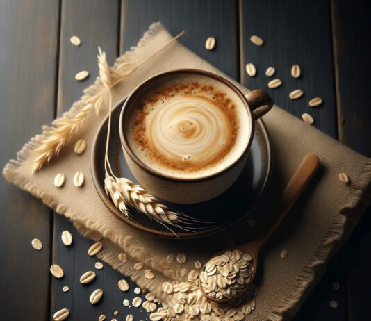 oat milk coffee creamy foamy sustainable