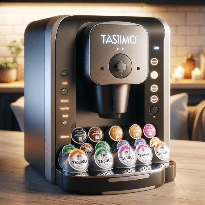 tassimo hot beverage coffee machine with t disc pods