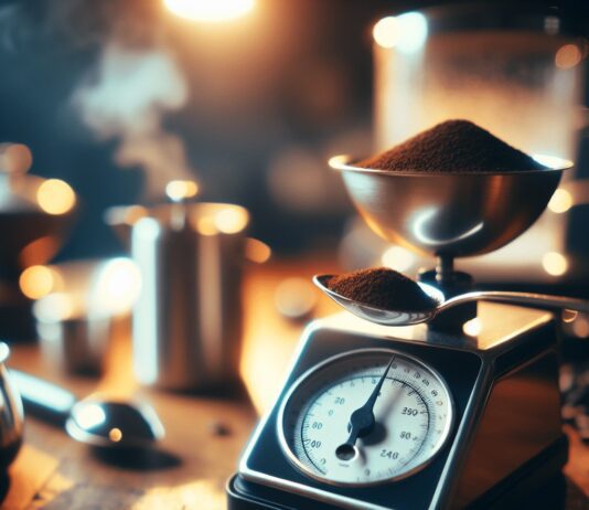 weighing coffee for precise extractions