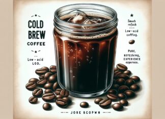 cold brew coffee smooth low acidity cold steeping