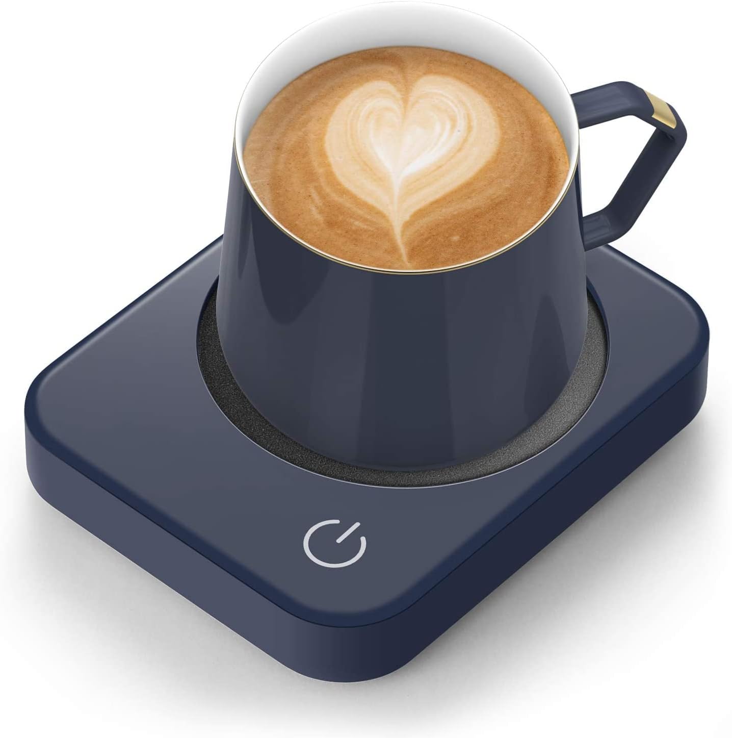 ANBANGLIN Coffee Mug Warmer, Coffee Warmer for Desk with Auto Shut Off, Coffee Cup Warmer for Coffee Milk Tea, Candle Wax Cup Warmer Heating Plate (Dark Blue-NO Mug)