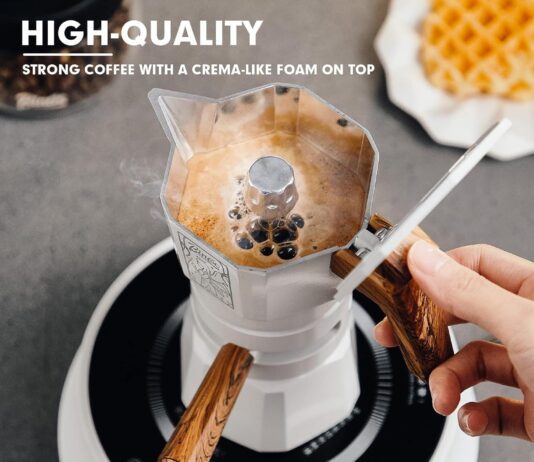 bincoo 120ml2 cup stovetop espresso maker review