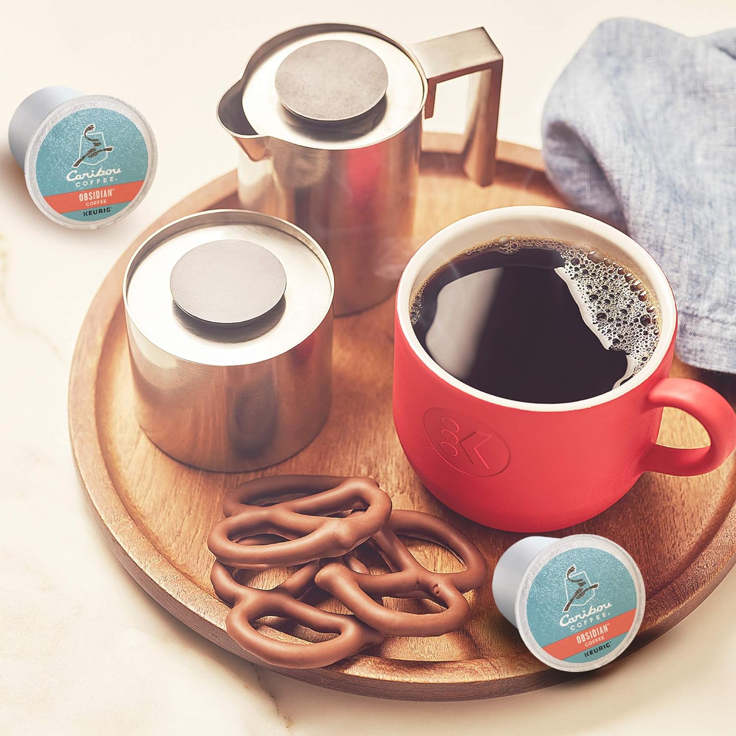 Caribou Coffee Caribou Blend, Keurig Single-Serve K-Cup Pod, Medium Roast Coffee Pods, 44 Count