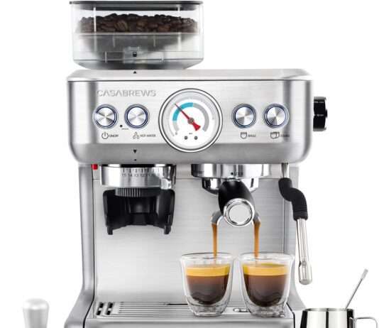 casabrews espresso machine with grinder review