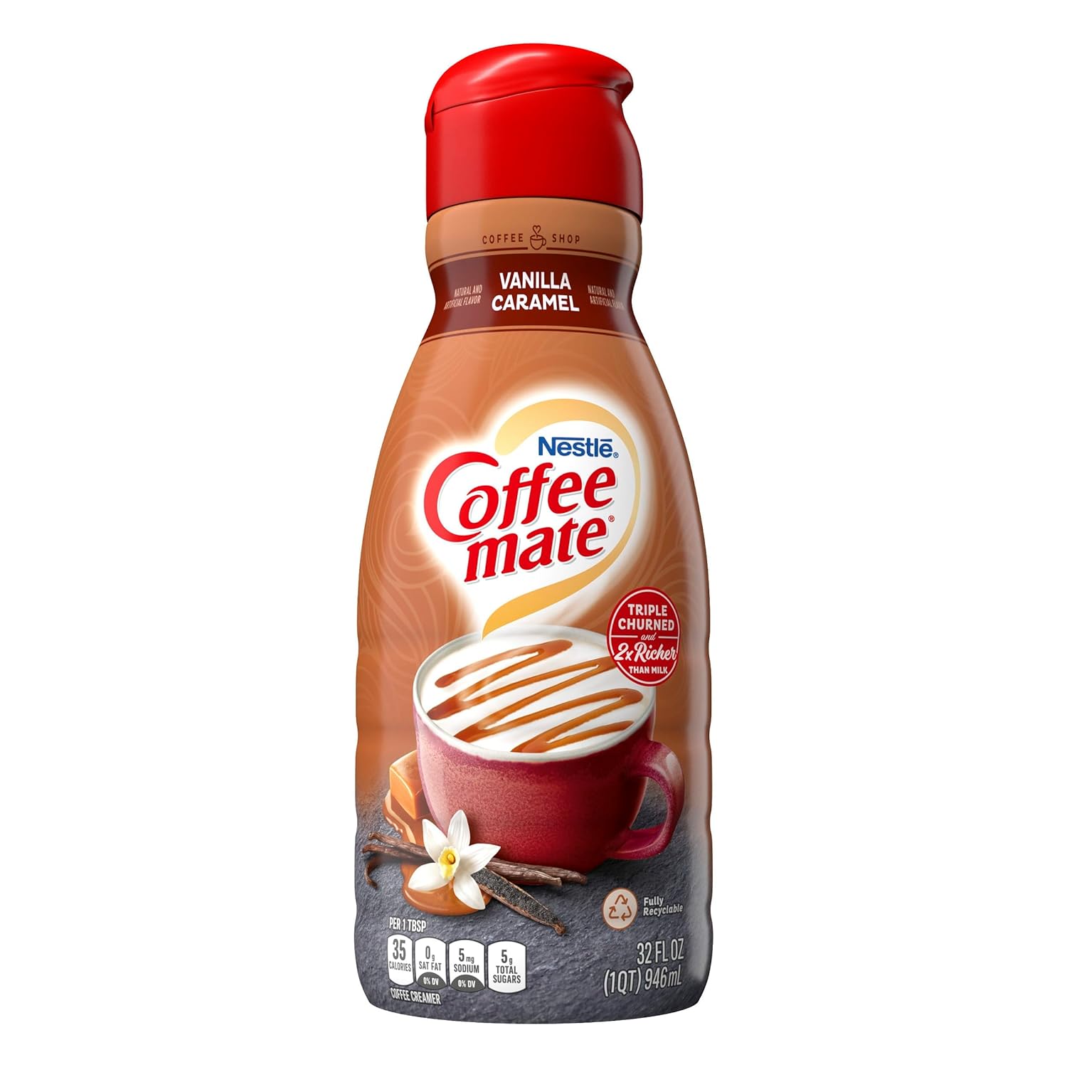 Coffee Mate French Vanilla Liquid Coffee Creamer 64 fl oz