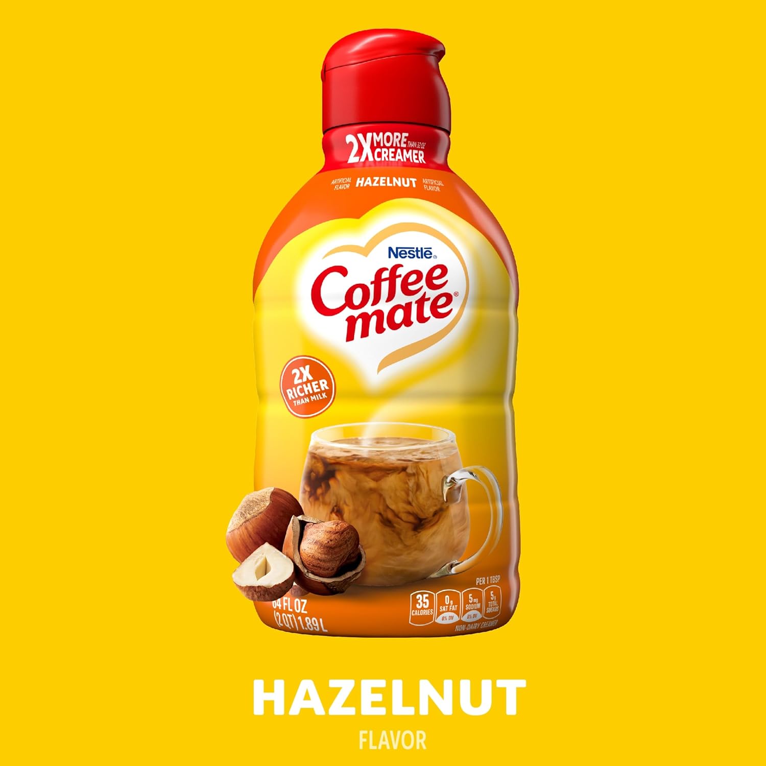 Coffee Mate Hazelnut Liquid Coffee Creamer 64 fl oz