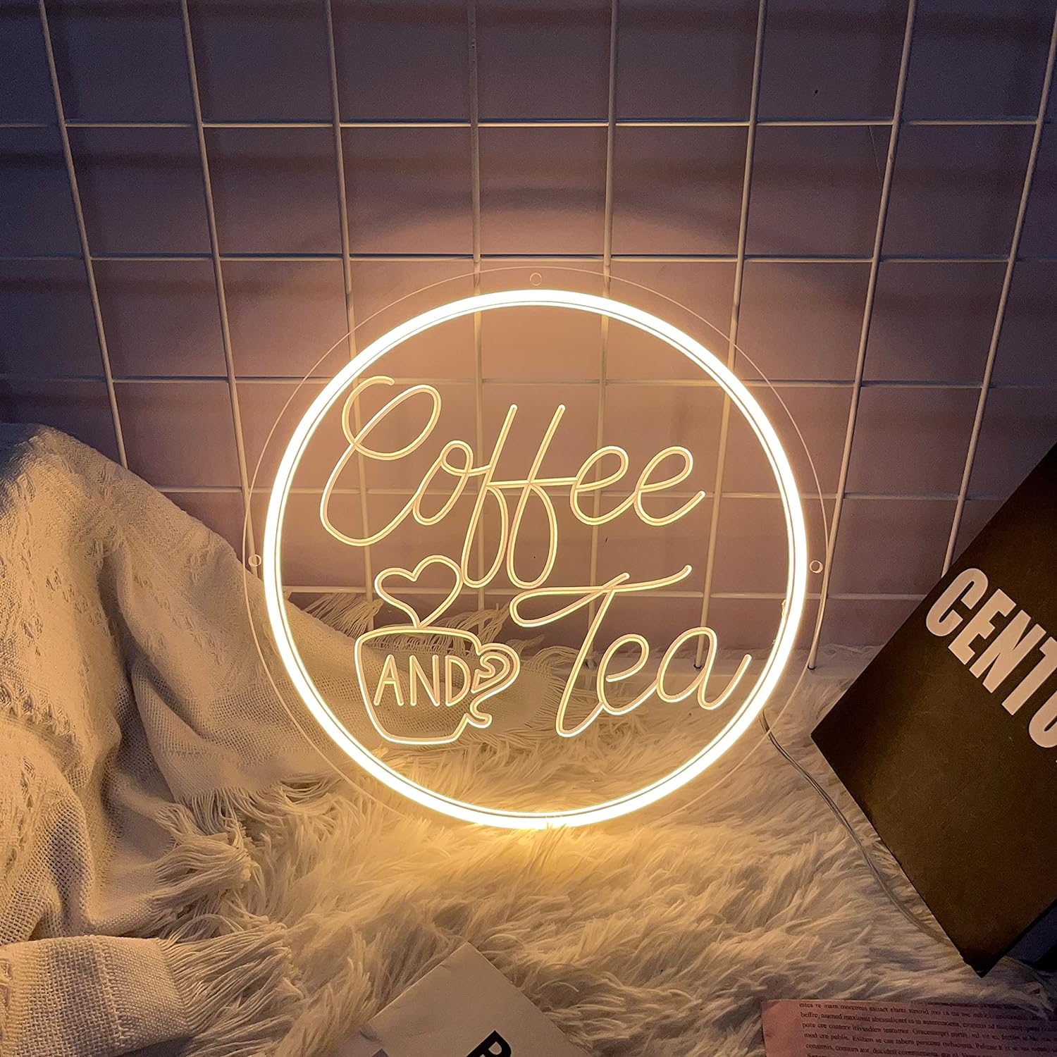 Coffee Neon Sign,LED Coffee Neon Signs for Wall Decor,Warm White USB Powered Coffee Sign for Wall Decor, Café, Restaurant,Coffee Barsn(15.7 * 7.8inch Neon）