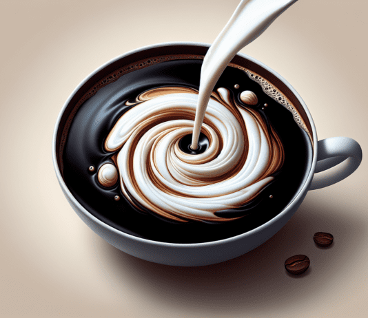 creamy whole milk adds luxurious texture to coffee