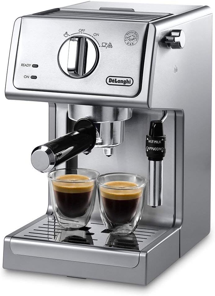 DeLonghi Bar Pump Espresso and Cappuccino Machine, 15, Stainless Steel