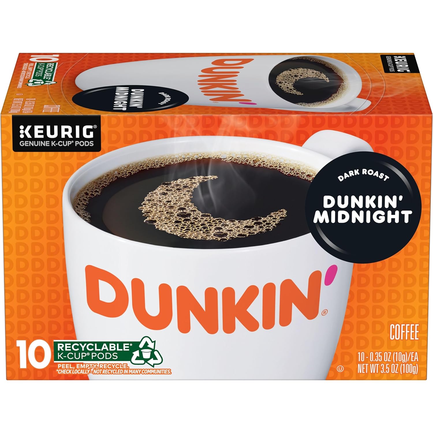 Dunkin Original Blend Medium Roast Coffee, 60 Keurig K-Cup Pods