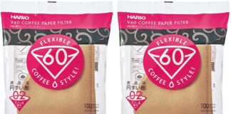 hario v60 paper coffee filters size 02 natural 200 count review