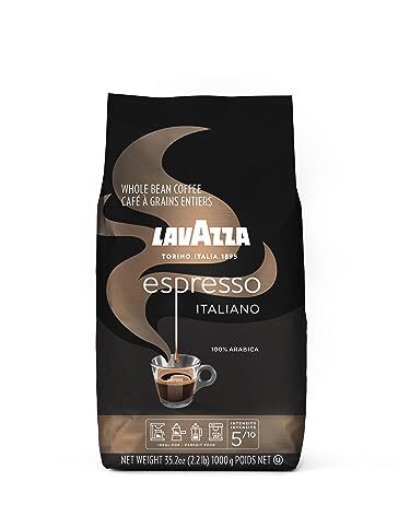 Lavazza Espresso Italiano Whole Bean Coffee Blend, Medium Roast, 2.2 Pound Bag (Packaging May Vary) Premium Quality, Non GMO, 100% Arabica, Rich bodied