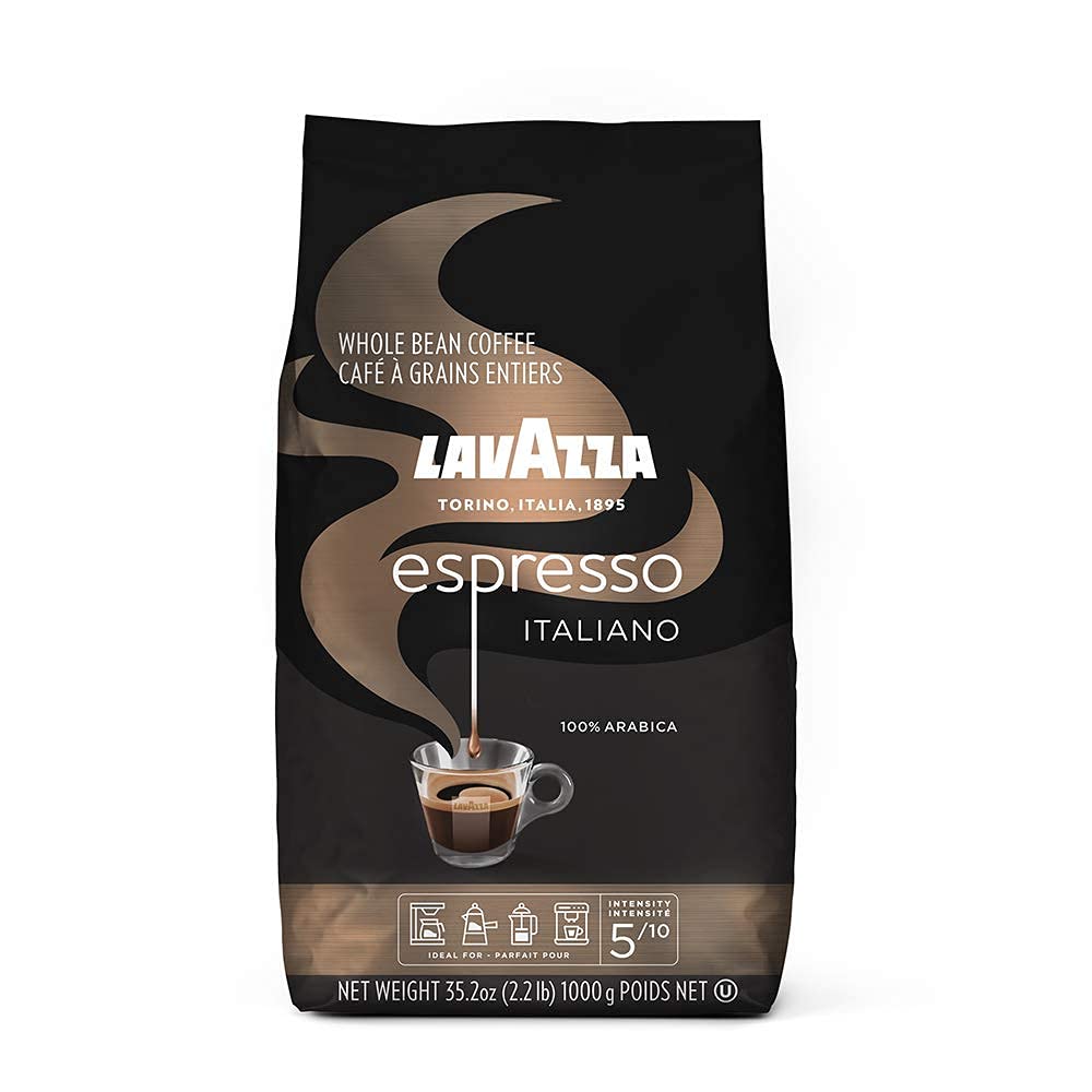 Lavazza Espresso Italiano Whole Bean Coffee Blend, Medium Roast,Premium Quality Arabic, 2.2 Pound (Pack of 1) (Packaging may vary)