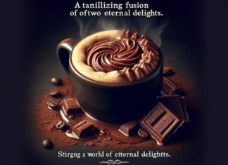 sip the chocolatey richness of chocolate coffee