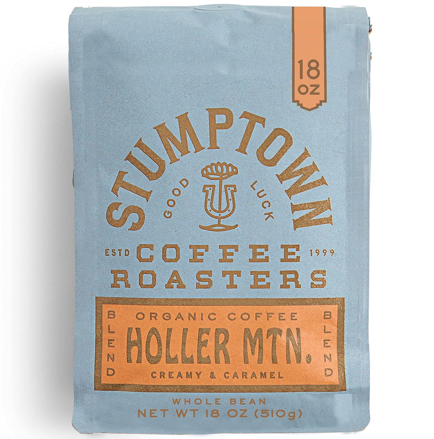Stumptown Coffee Roasters, Medium Roast Organic Whole Bean Coffee - Holler Mountain 12 Ounce Bag with Flavor Notes of Citrus Zest, Caramel and Hazelnut
