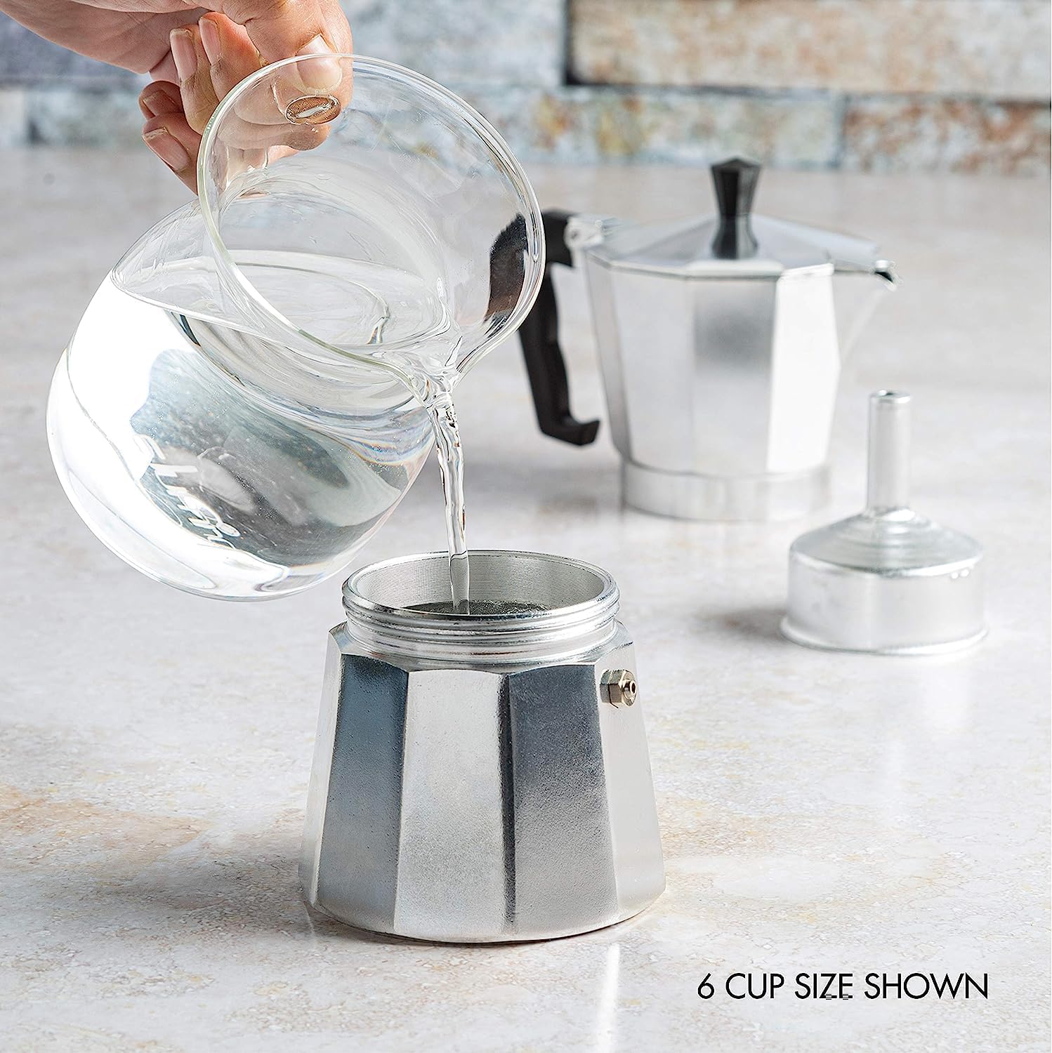 SwindowL Moka Pot Coffee Pots And Stovetop Espresso Maker,Italian Coffee Maker,Greca Coffee Maker, Cafeteras,100ml, Silver (2 Cup)