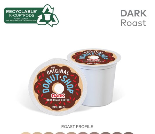 the original donut shop dark keurig single serve k cup pods review