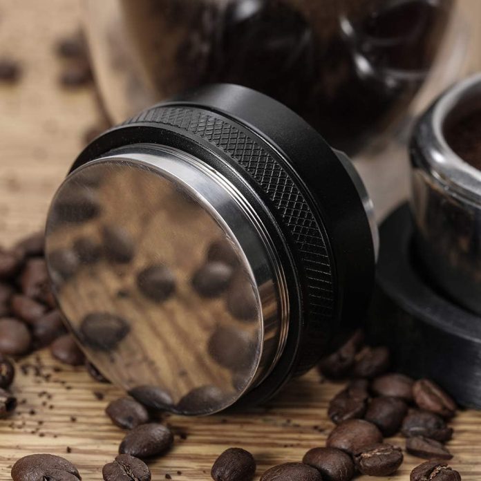 51mm espresso tamper distributor matow dual head coffee leveler fits 51mm delonghi portafilter adjustable depth professi