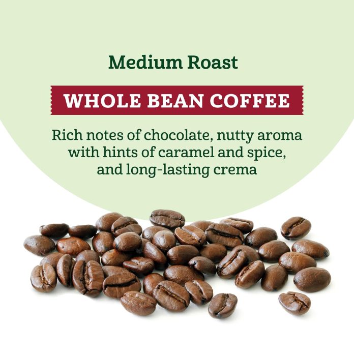 amazon fresh bold crema espresso whole bean medium roast 22 lb