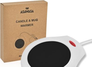 asawasa coffee mug warmer candle warmers for large jar safely releases scents without a flame enjoy your warm coffee tea