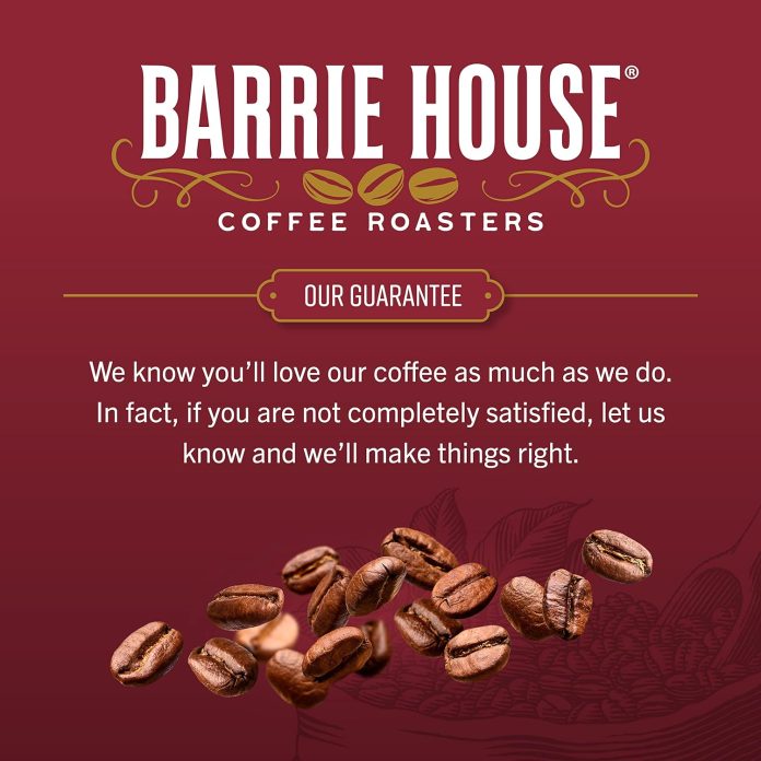 barrie house salted caramel flavored whole bean coffee luscious and buttery fair trade certified 2 lb bag 100 arabica co