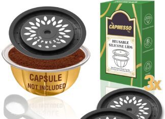 capmesso reusable coffee capsule lids for reusable nespresso pods vertuo food grade silicone caps for any sizes of refil