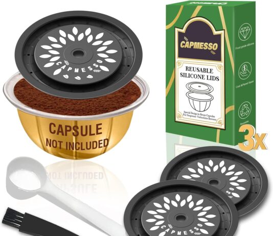 capmesso reusable coffee capsule lids for reusable nespresso pods vertuo food grade silicone caps for any sizes of refil
