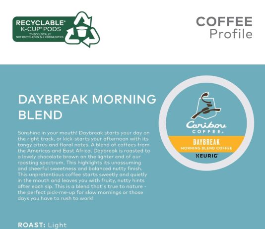 caribou coffee caribou blend keurig single serve k cup pods medium roast coffee 32 count