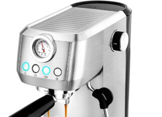 casabrews espresso machine 20 bar professional coffee maker with steam milk frother stainless steel coffee machine with