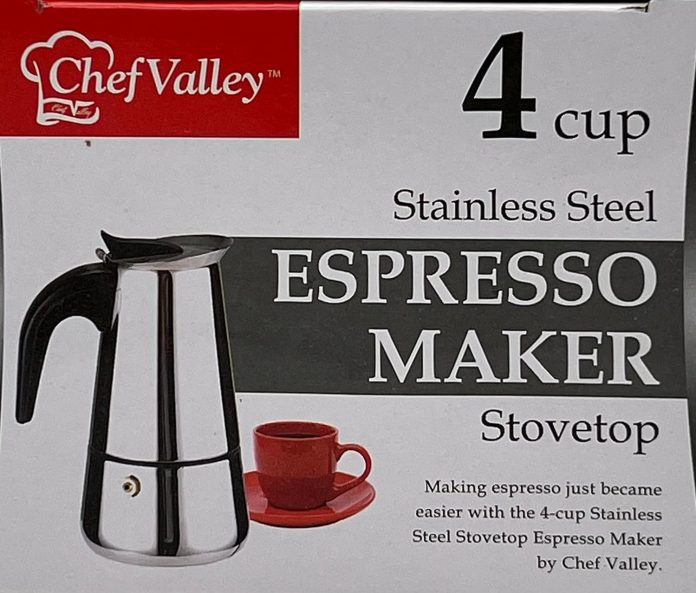 chef valley espresso maker stovetop